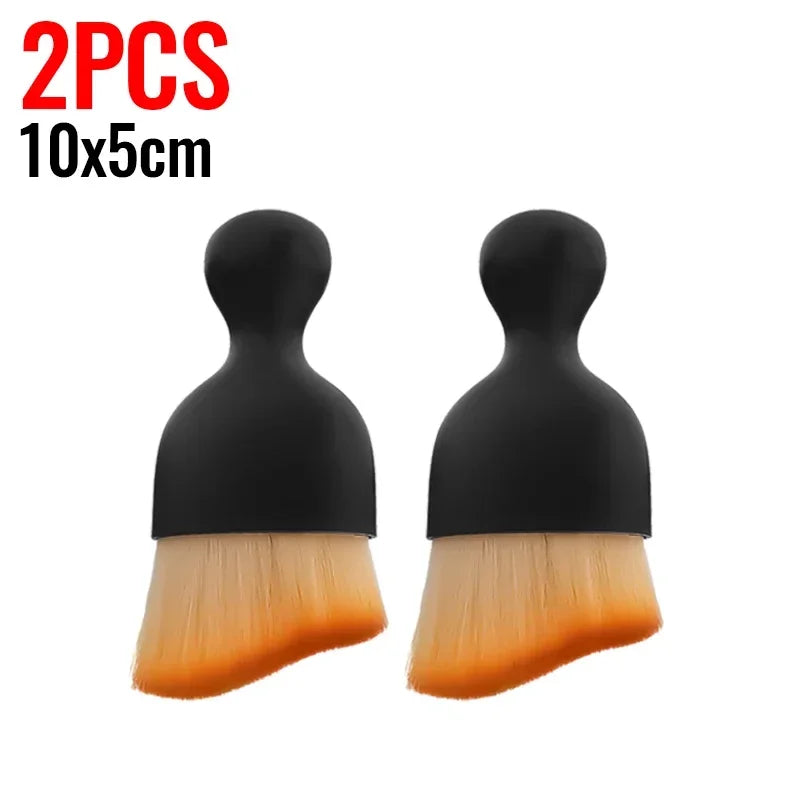 Car Vent Cleaning Soft Brush with Casing Car Interior Cleaning Tool Artificial Car Brush Crevice Dusting Detailing