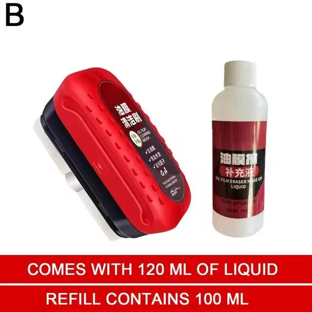 Car Glass Oil Film Remover Automotive Glass Sponge Cleaning Brush Front Inner Windshield Glass Oil Film Cleaner For Car Cleaning